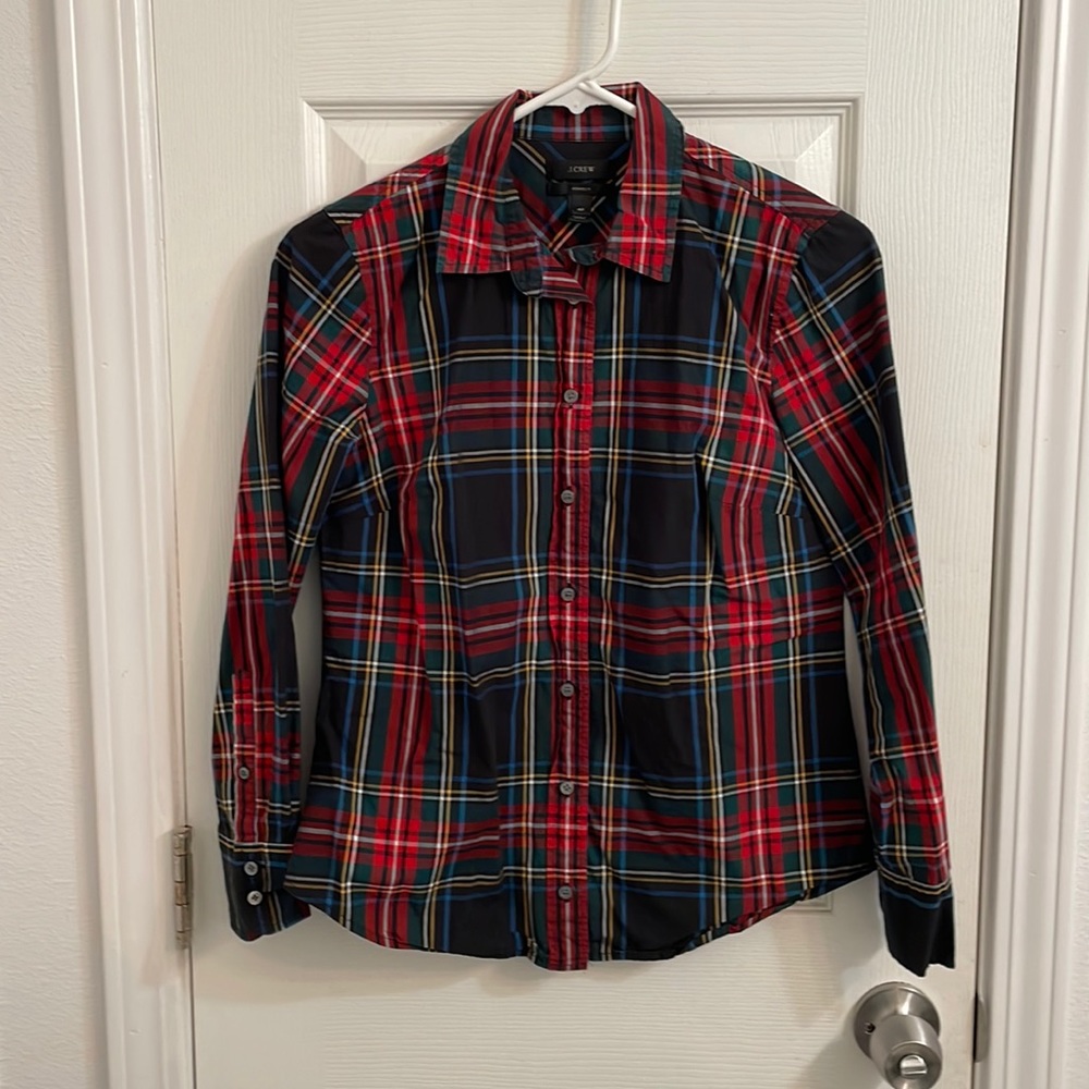 J. Crew tartan button up